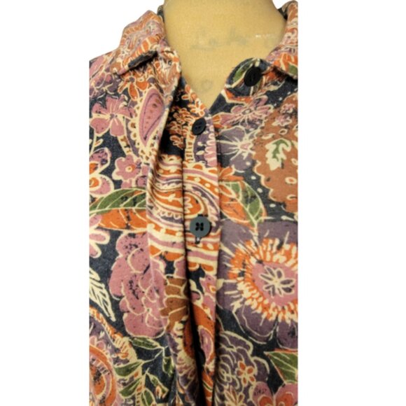 Natural Life Rebecca ButterSoft Midi Dress Boho Cottagecore POCKETS Size L - Picture 11 of 12